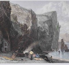 Print of 'Marsden Rocks, Coast of Durham'