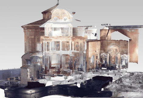 Rome Transformed. Laser Scan of the Lateran Baptistery.