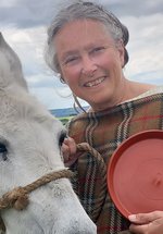 A woman (Louisa Gidney) and a Mule