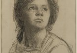Sir George Clausen RA, Head and Shoulders of a Young Woman, about 1900, pencil on paper. Laing Art Gallery
