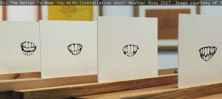 All The Better To Hear You With (installation shot) Heather Ross, 2017  Image courtesy of the artist.