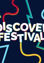 A colourful graphic with the words 'Discover Festival'