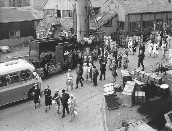 Guests attending the launch of the tanker ‘British Cavalier’ at the North Sands shipyard of J.L. Thompson & Sons, Sunderland, 19 June 1962