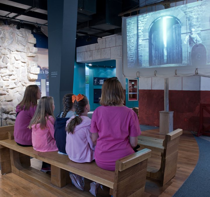 family in the gallery