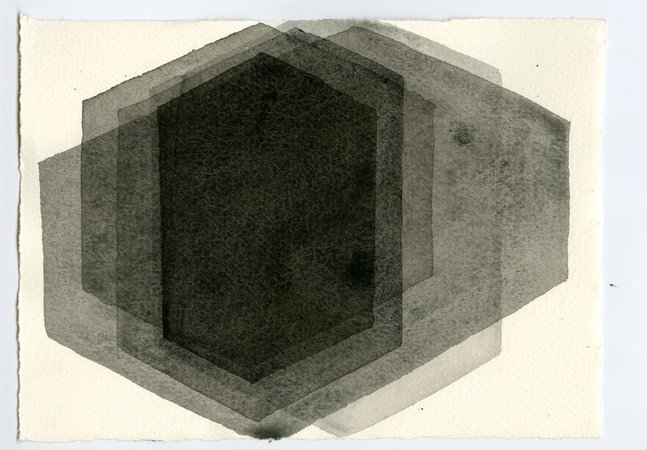 PEER I, 2012 Carbon and casein on paper 112.1 x 76.5cm © Antony Gormley Courtesy White Cube