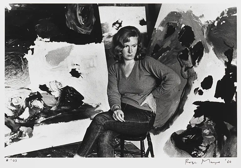 Gillian Ayres by Roger Mayne modern bromide print from original negative, 1960,