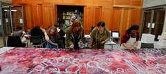 L-INK group making artwork 