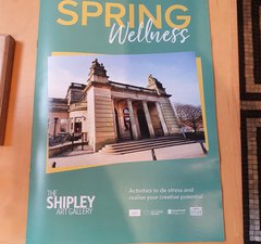 photo of the shipley's spring wellness booklet in print