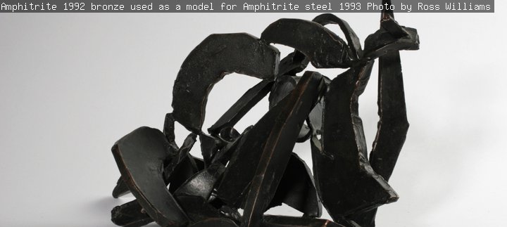 'Amphitrite' 1992 bronze used as a model for 'Amphitrite' steel 1993. Photo by Ross Williams.