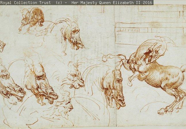 A drawing by Leonardo da Vinci 