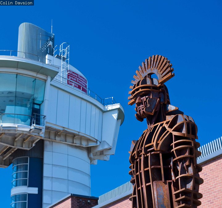 Centurion sculpture at Segedunum entrance