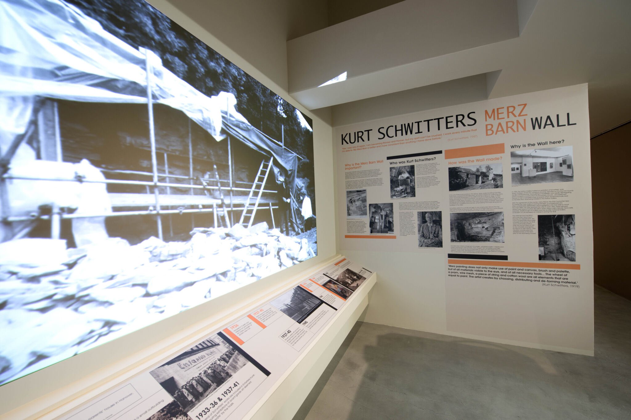 Merz Barn Wall exhibit