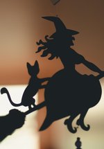 witch decoration silhouette