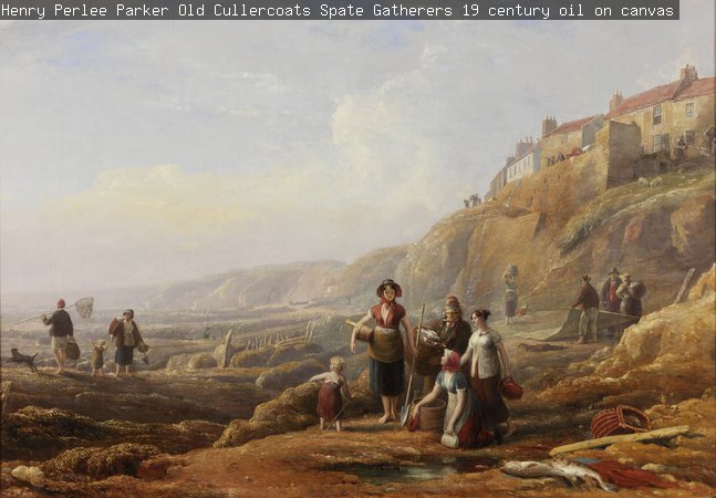 Henry Perlee Parker, 'Old Cullercoats, Spate Gatherers', 19 century, oil on canvas