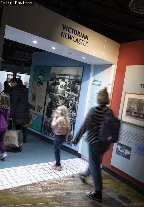 People walk into the entrance to Victorian section of Newcastle Story