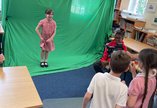 High Spen Primary school pupils working to make a film with Digital Voice