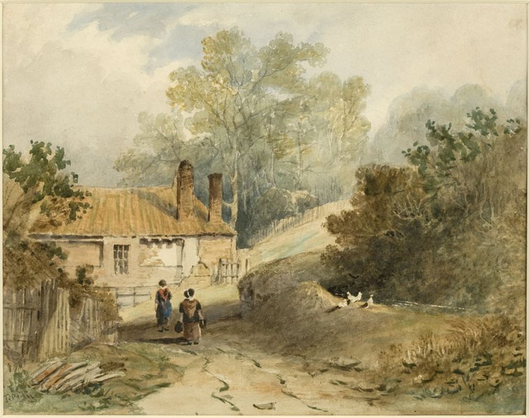 Watercolour of Pandon Dean