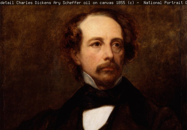oil portrait Charles Dickens