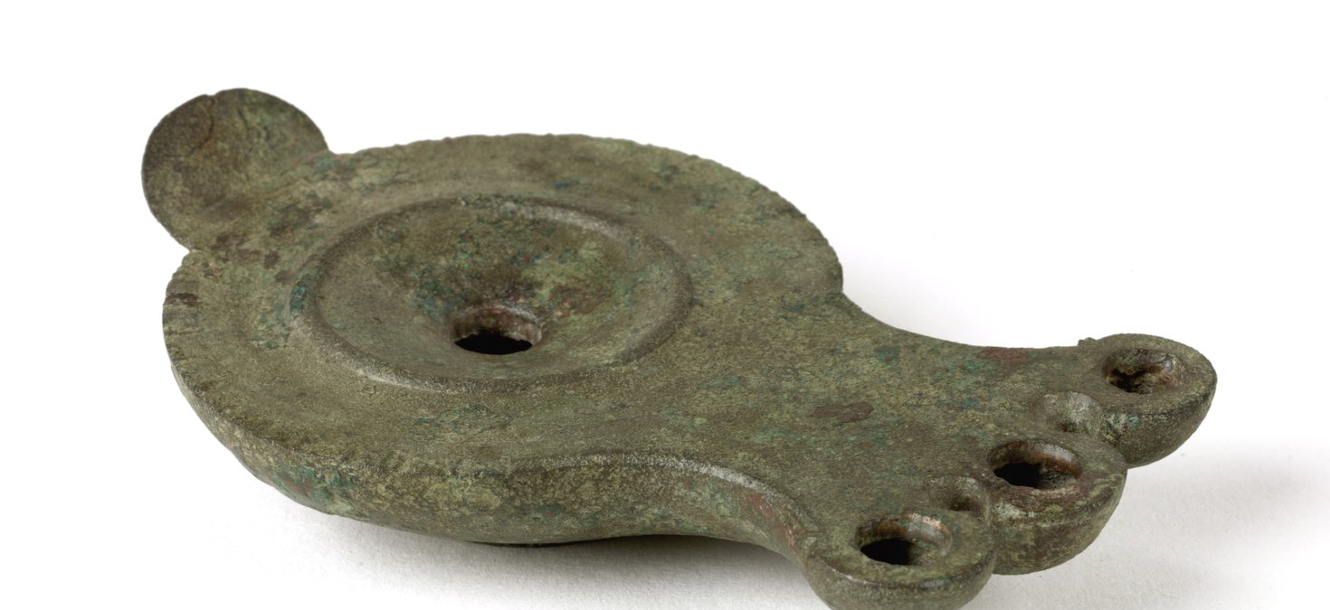 Roman Copper Alloy Oil Lamp