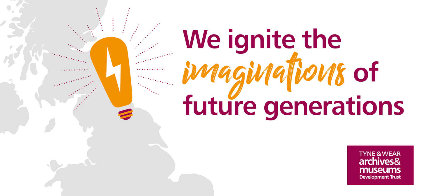 Lightbulb and text reading We ignite the imaginations of future generations