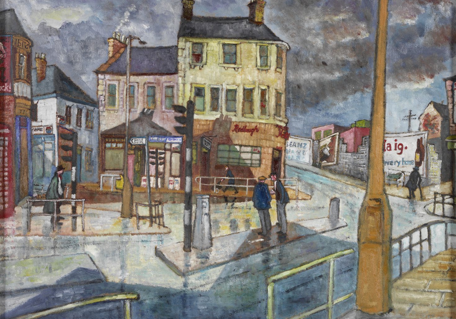 Watercolour of gateshead streets