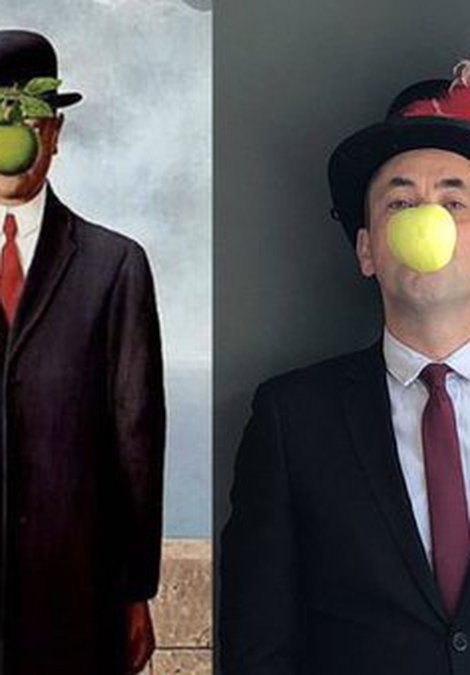 Teacher living artwork