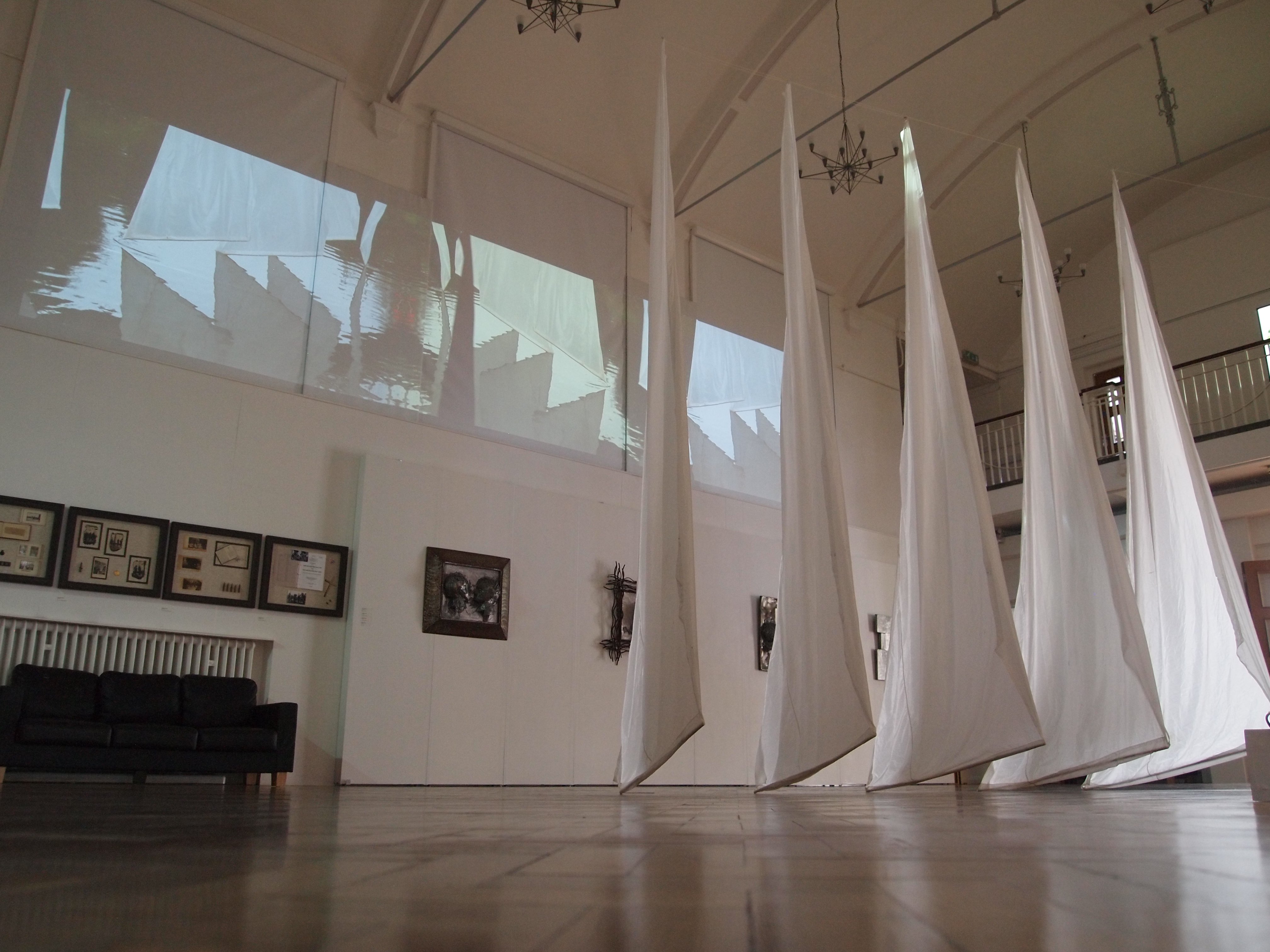 Karen Rann, Changing Tack (reused sails and video installation)