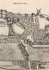 Detail of ‘Bird’s-eye View of Newcastle upon Tyne’ 1590