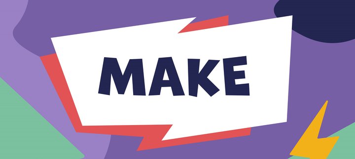 Colourful graphic - Ways to Play - make