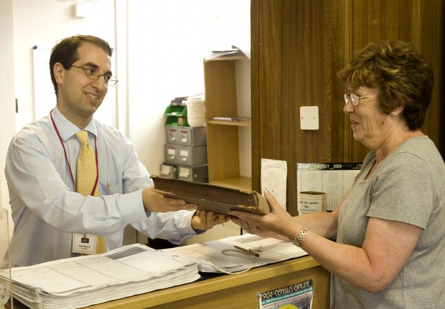 Archives search room