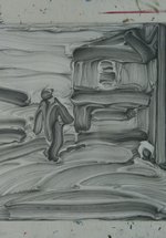 An artwork made from pencil on paper.