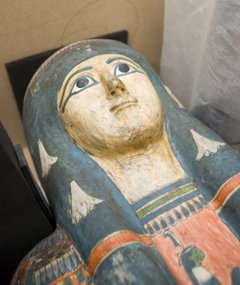 a mummy casket