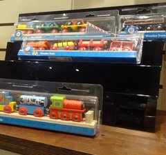 Wooden train toy