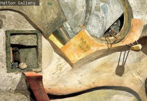 Close up of the Merz Barn Wall 