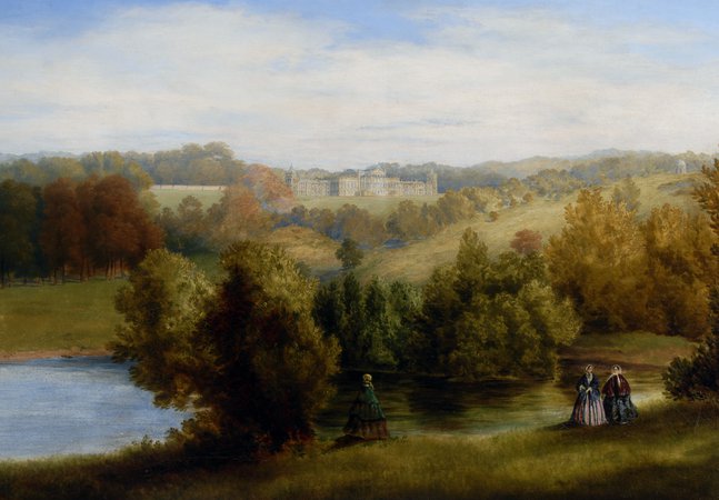 'Wentworth Woodhouse', William Cowen, oil on canvas, Hatton Gallery