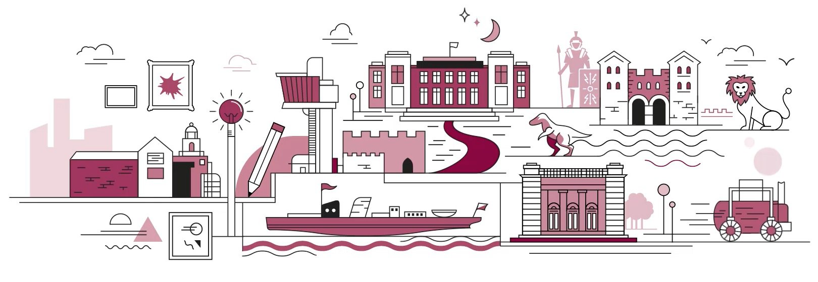 A graphic of the ten TWAM venues A graphic of the ten TWAM venues