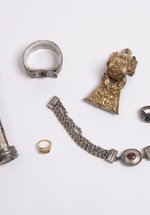 Aesica Hoard - a hoard of jewellery, including rings and a collar.
