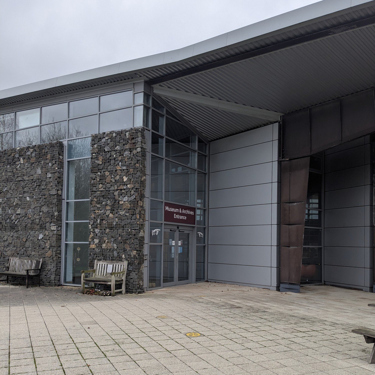 An alternative entrance and exit to Woodhorn Museum.
