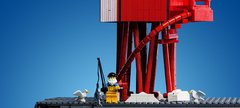 Herf Groyne Lighthouse in miniature made from LEGO 