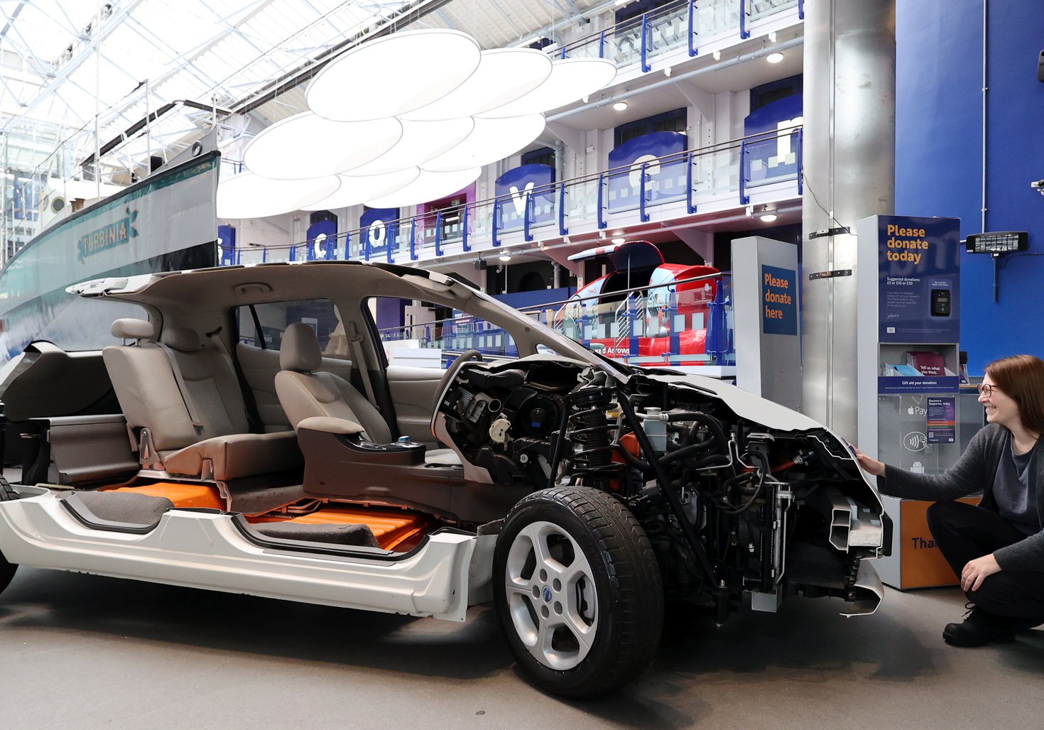 NISSAN Leaf with curator Kylea