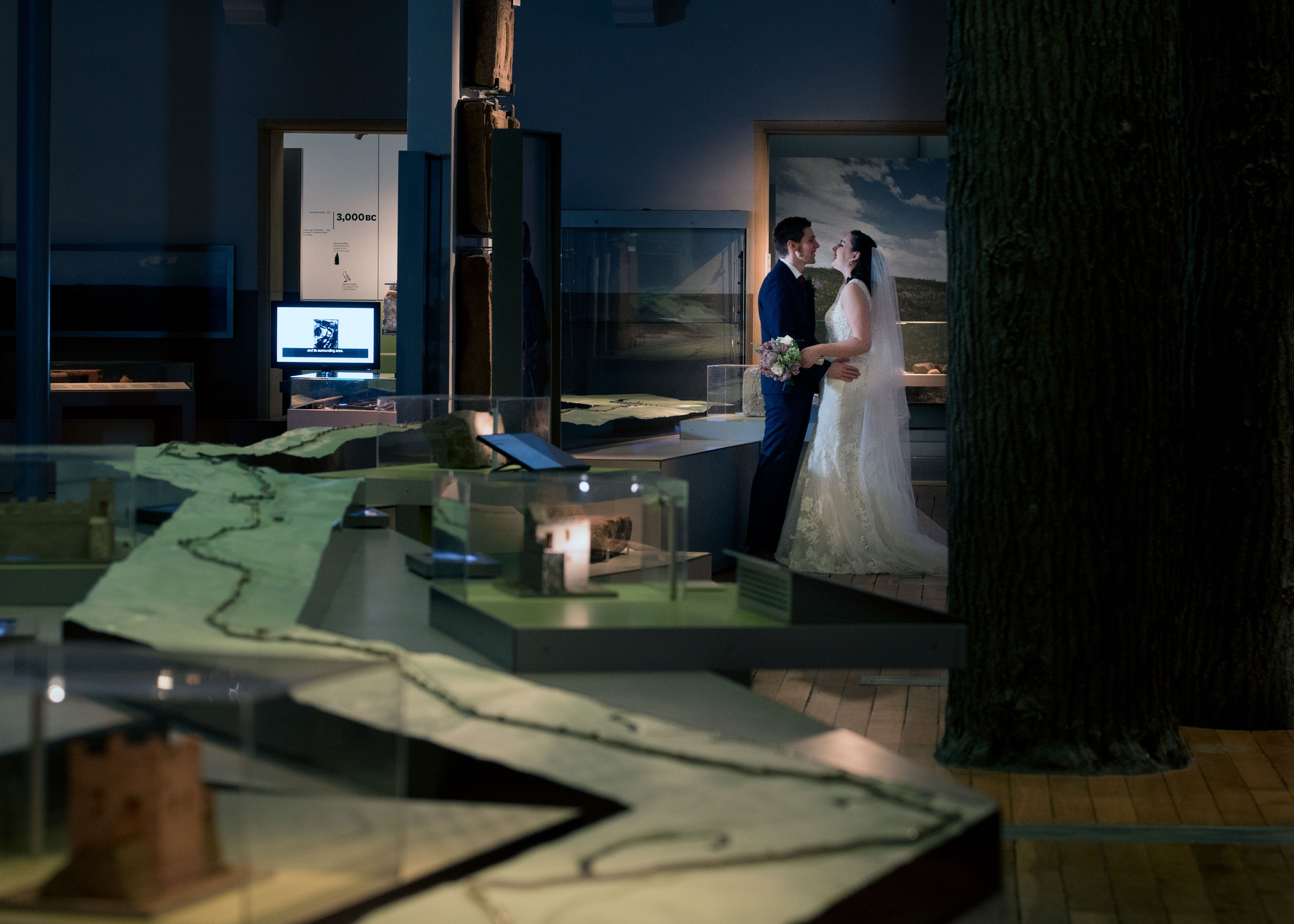 Great North Museum: Hancock wedding photograph by Laurence Sweeney Photography