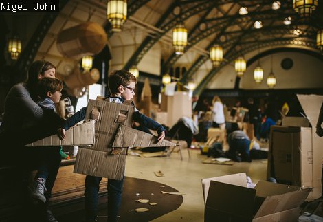 Children in the Great Hall at event