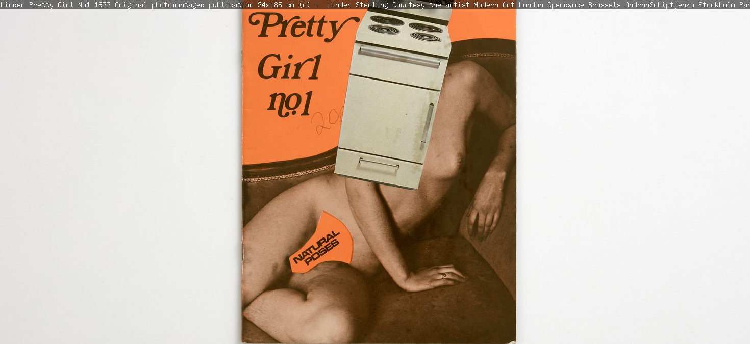 A photomontage featuring a woman's naked body and a cooker.