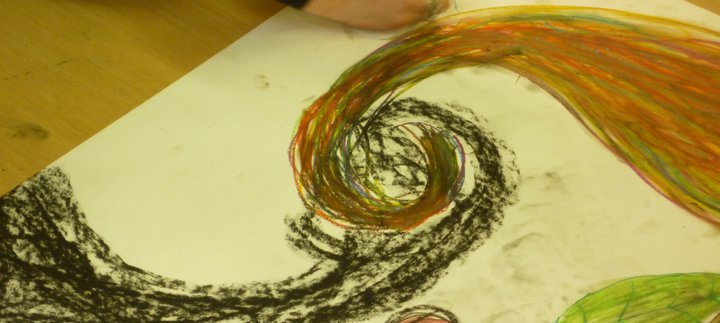 Image of art created by a young visitor