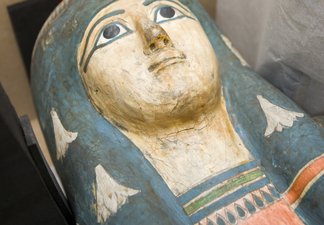 a mummy casket