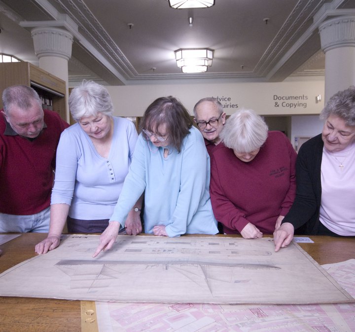 Group using the Archives