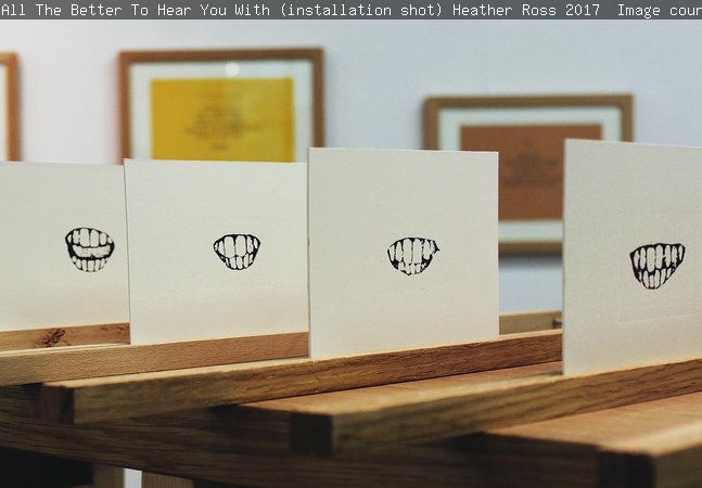 All The Better To Hear You With (installation shot) Heather Ross, 2017  Image courtesy of the artist.