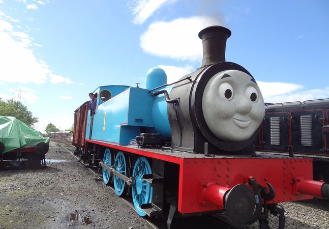 Thmas the Tank Engine at Stephenson Steam Railway in 2017