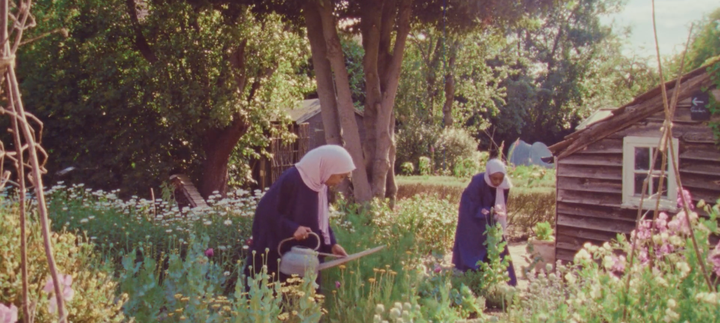 Amaal Said, ‘Open Country’, 2025: film still. Courtesy of the artist. Commissioned by Film and Video Umbrella, The Amelia Scott Tunbridge Wells, Cement Fields, FLAMIN, Forma, and Three Rivers.