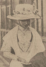 Grainy news paper picture of Jenny Gray 